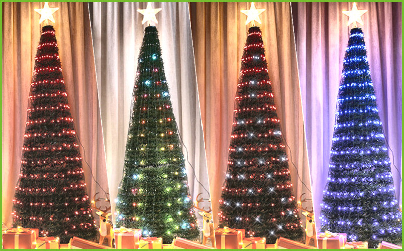 árboles de navidad con luz de fibra óptica ikea