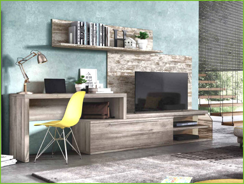 Mueble salón con escritorio integrado ikea