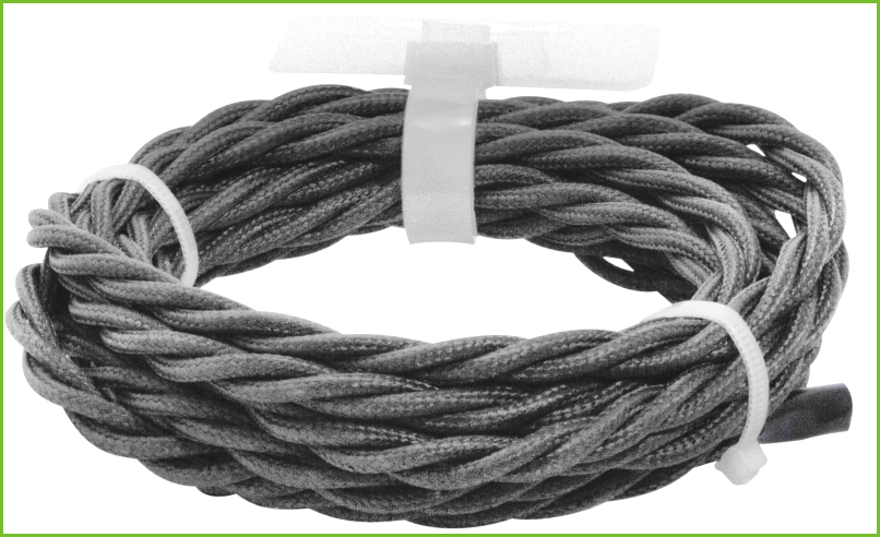 Cable eléctrico trenzado textil leroy merlin