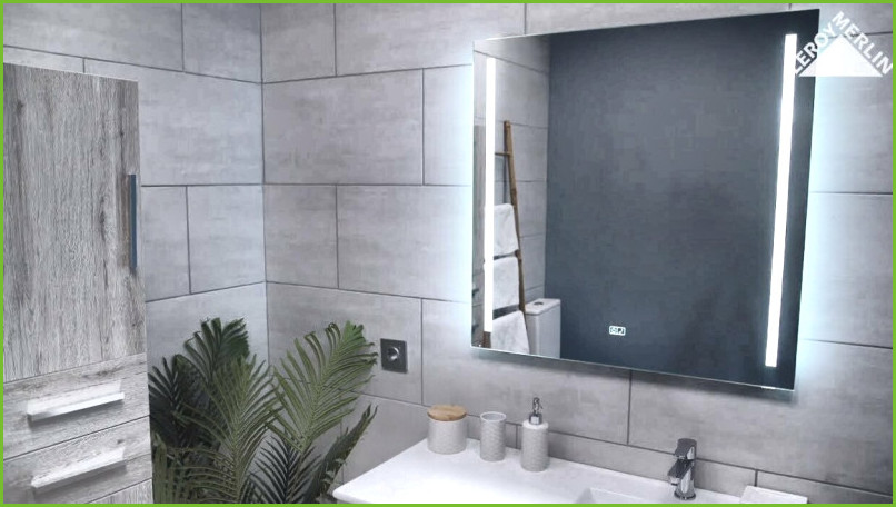 Espejos de baño con luz led incorporada leroy merlin