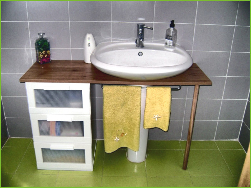 Muebles de baño con pedestal en ikea