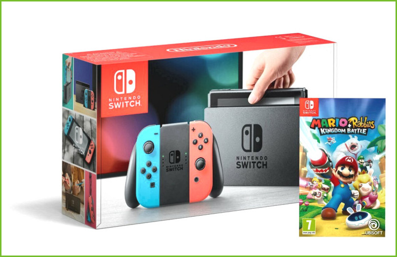 Pack nintendo switch con juego carrefour